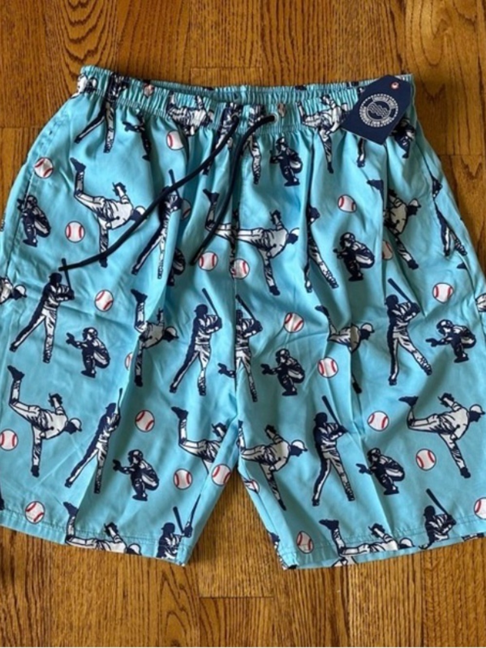 Chalk Talk Sports Baseball Swim Shorts Adult XL,